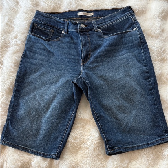 Levi's Pants - Levi's Classic Bermuda Medium Blue Denim Shorts